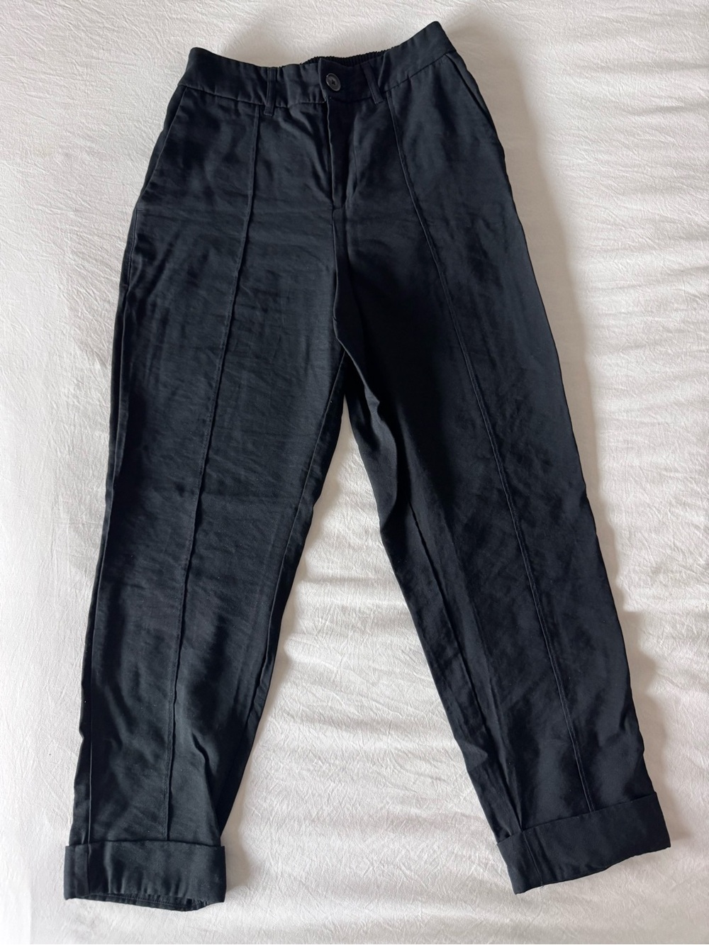 a new day Black Front-Seam Chinos